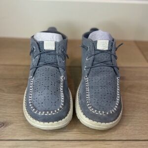 Hey Dude Wendy Mid Suede Boho Chukka Boots Grey Womens W8